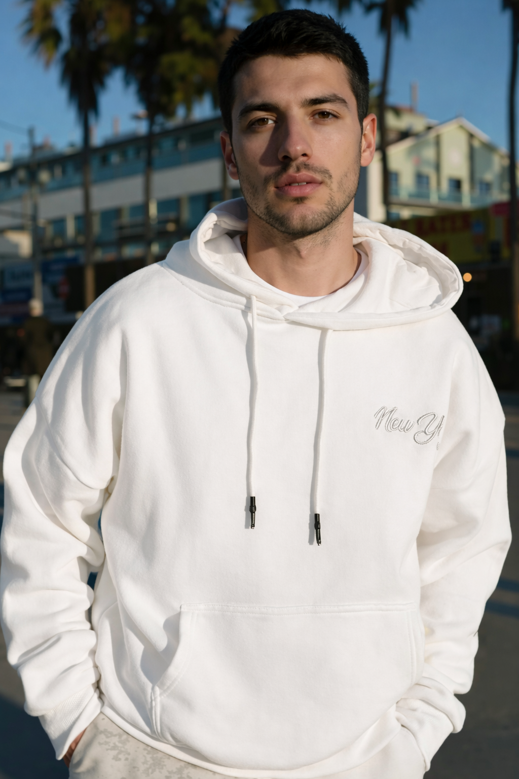 New York Embroidered Hoodie | Forever 21 Mens