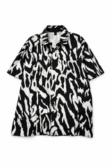 Zebra Print Button-Front Shirt | Forever 21 Mens