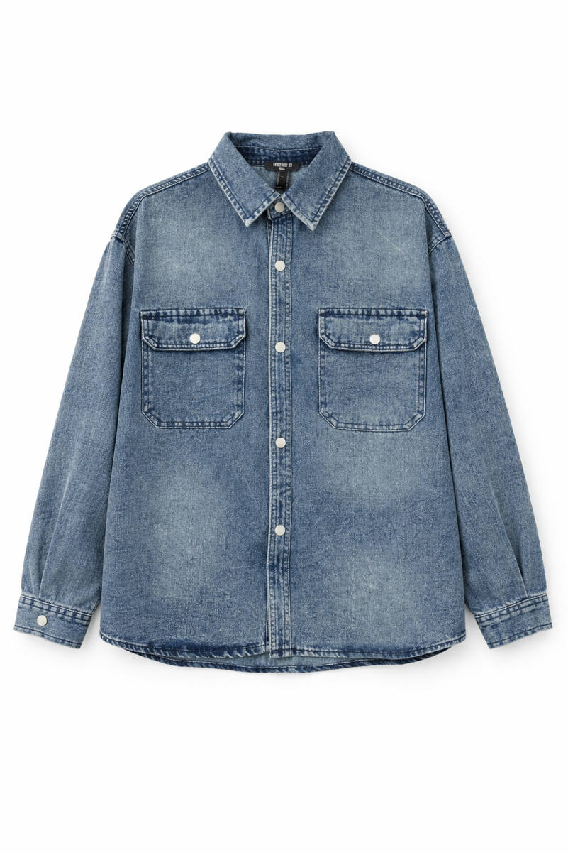 F21 Mens Denim Shirt | Forever 21 Mens