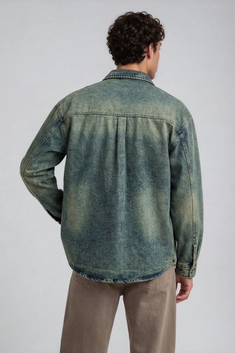F21 Mens Vintage Wash Denim Shirt | Forever 21 Mens