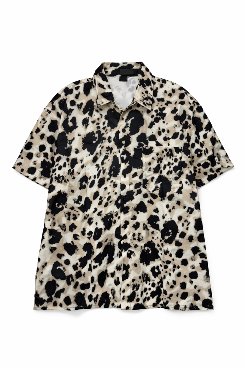 Leopard Print Button-Front Shirt | Forever 21 Mens
