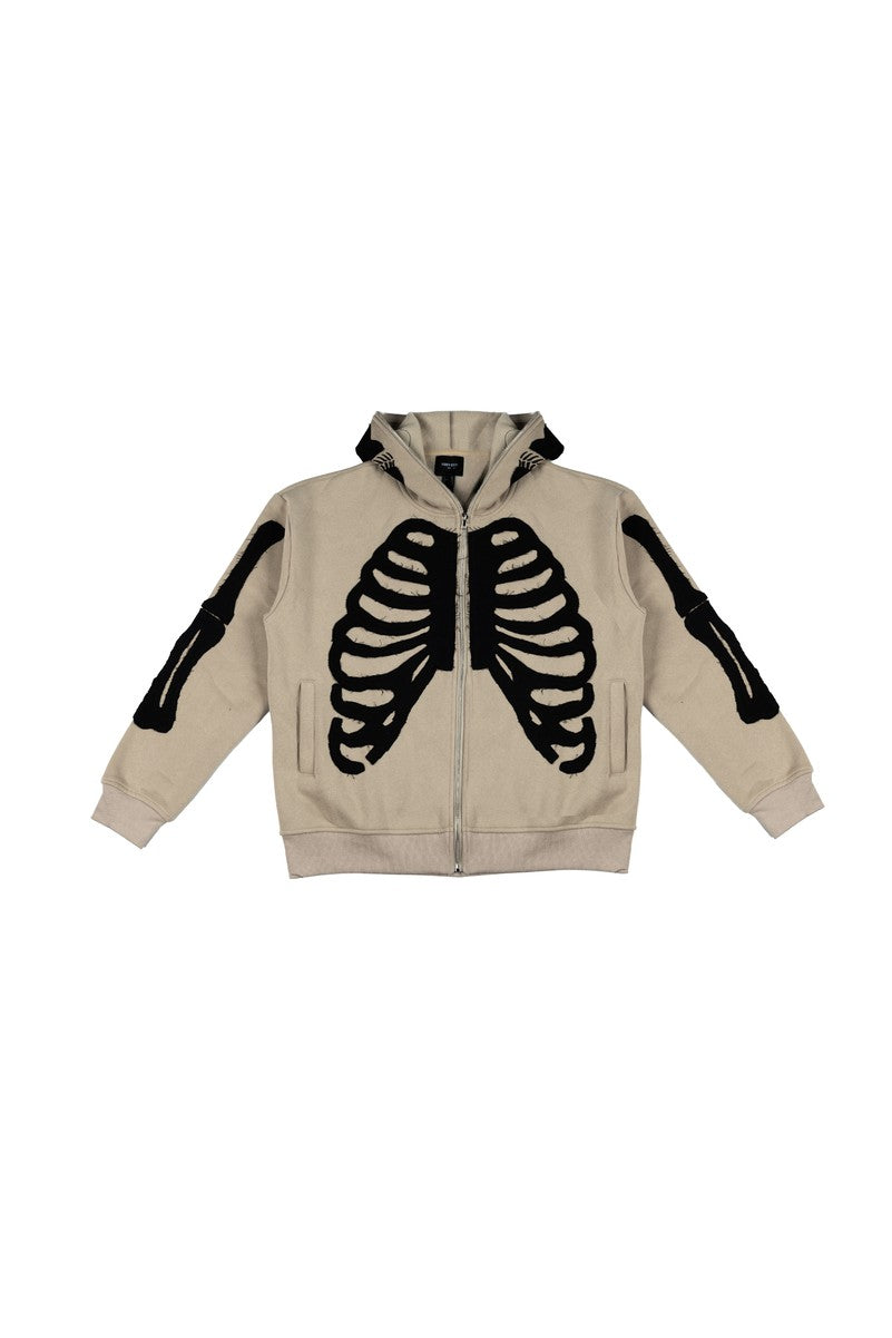 Skeleton Graphic Zip-Up Hoodie | Forever 21 Mens