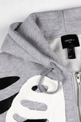 Skeleton Graphic Zip-Up Hoodie | Forever 21 Mens