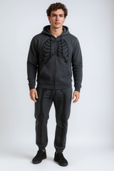 Skeleton Graphic Zip-Up Hoodie | Forever 21 Mens