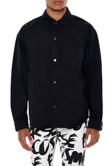 Cotton Curved-Hem Shirt | Forever 21 Mens