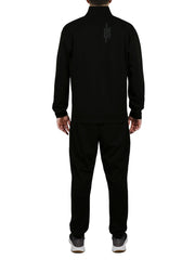 Big & Tall Fully Open Zipper Tracksuit in Black | Forever 21 Mens