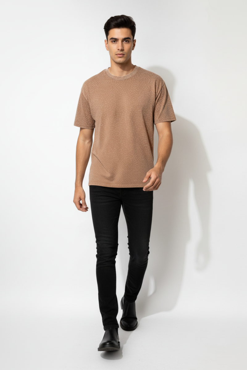 Studded Cotton Crew Tee | Forever 21 Mens
