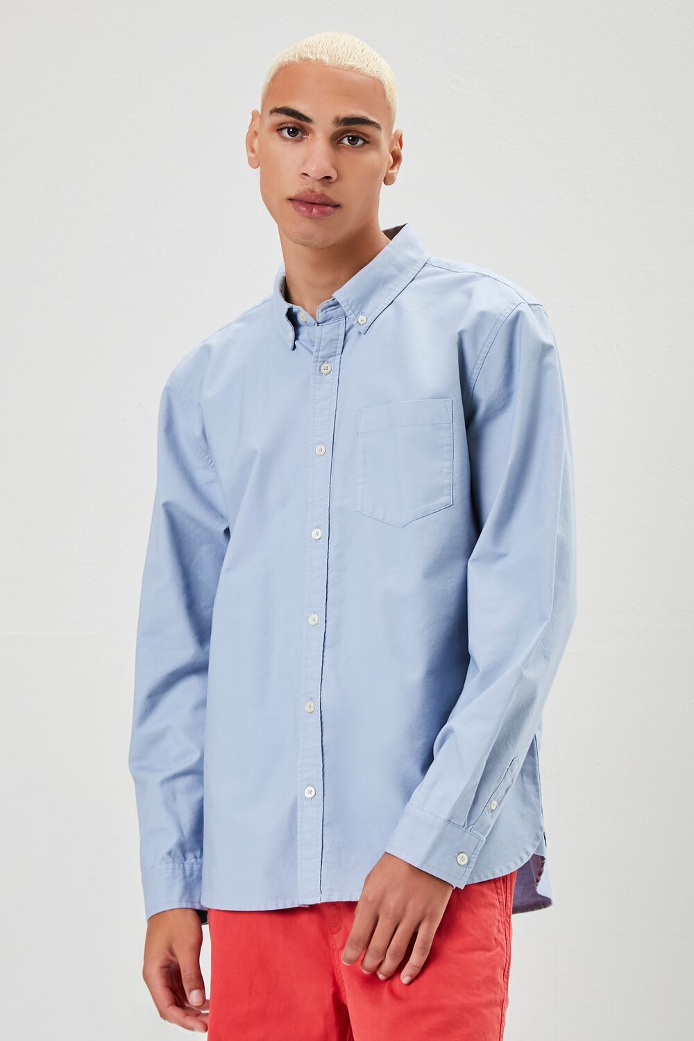 Pocket Button-Front Shirt | Forever 21 Mens
