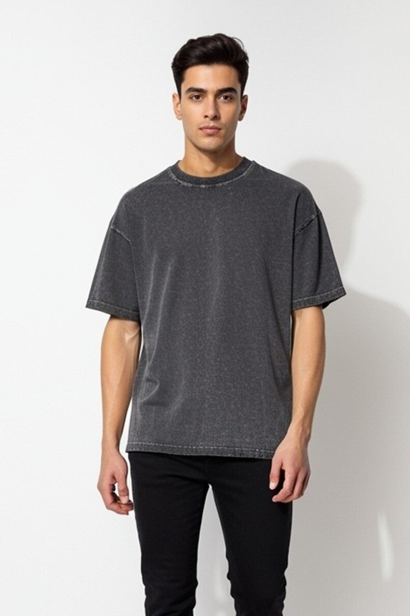 Mineral Wash Cotton Crew Tee | Forever 21 Mens