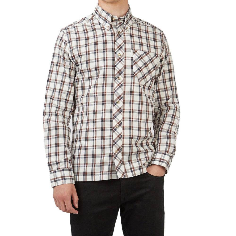 Long Sleeve Grid Check Buttondown Shirt | Forever 21 Mens