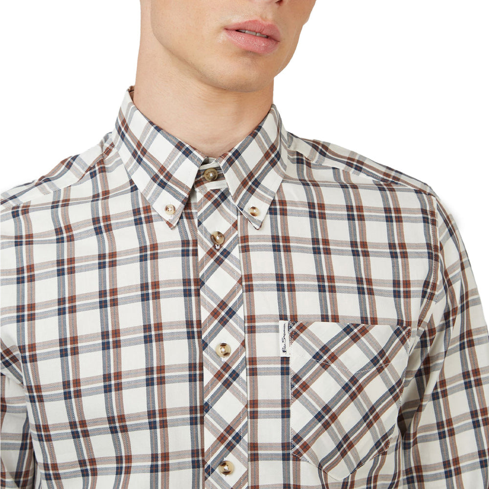Long Sleeve Grid Check Buttondown Shirt | Forever 21 Mens