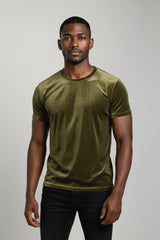 Velvet Crew Neck Tee | Forever 21 Mens