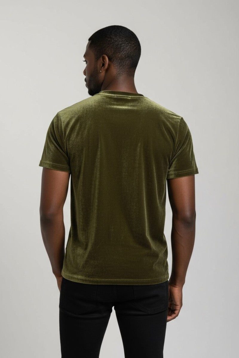 Velvet Crew Neck Tee | Forever 21 Mens