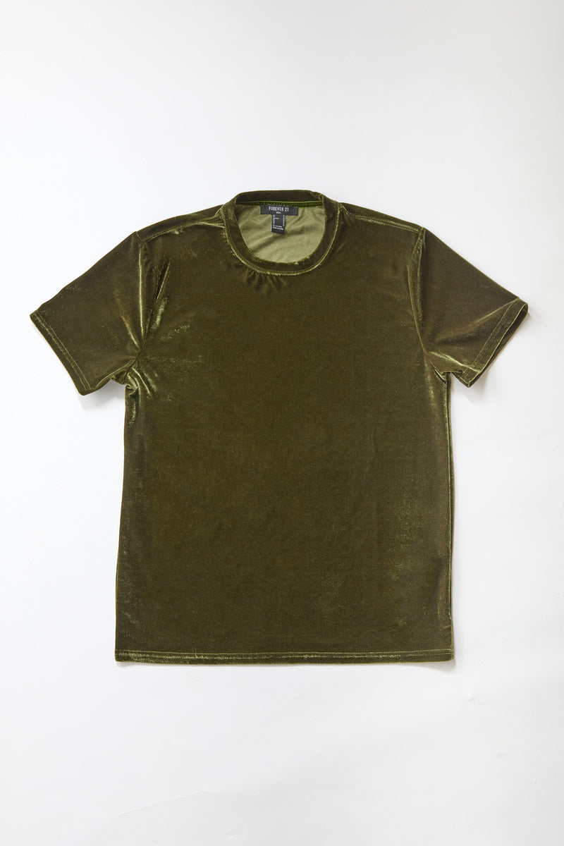 Velvet Crew Neck Tee | Forever 21 Mens