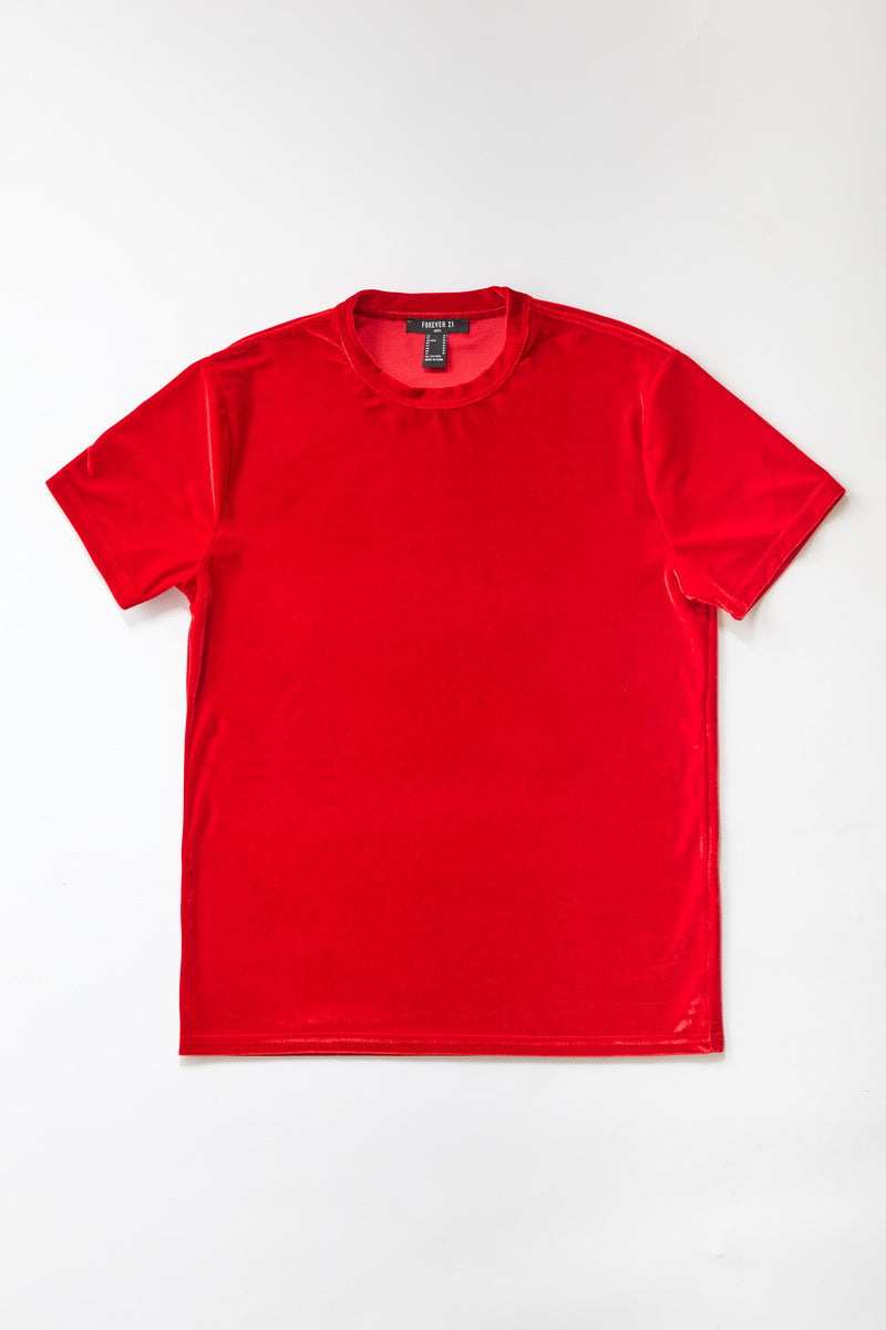 Velvet Crew Neck Tee | Forever 21 Mens