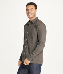 Mens's Long Sleeve Shirt Jacket Stretch Twill | Forever 21 Mens