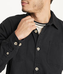 Mens's Long Sleeve Shirt Jacket Stretch Twill | Forever 21 Mens