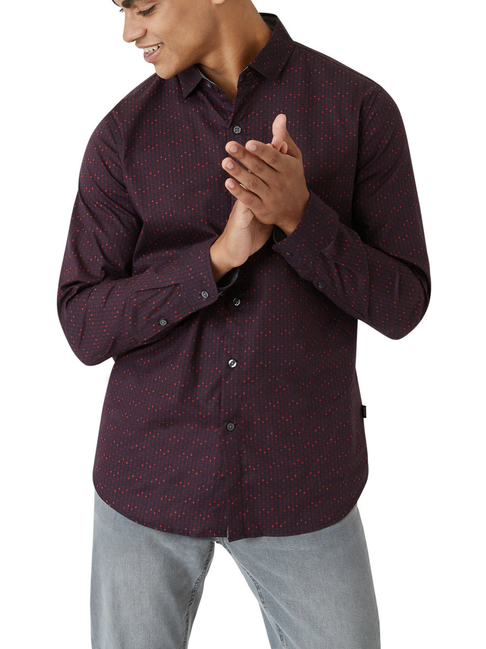 Garnet Woven Shirt | Forever 21 Mens
