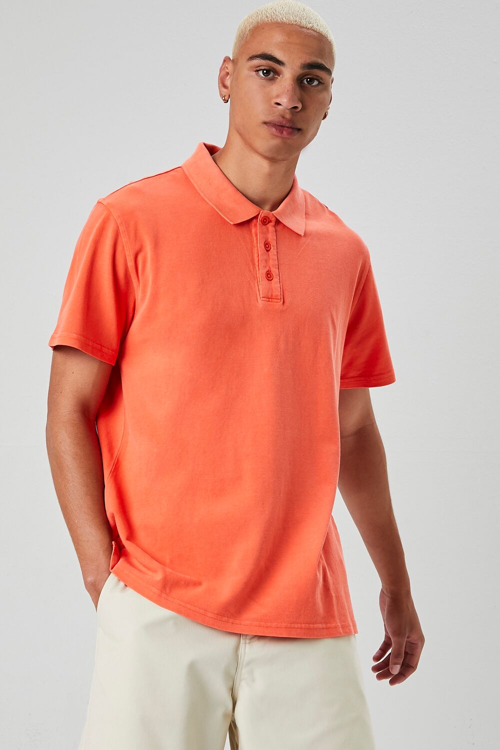 Vented-Hem Polo Shirt | Forever 21 Mens