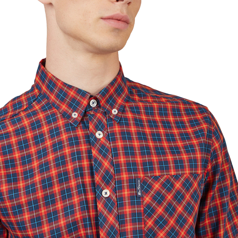 House Tartan Buttondown Shirt with Long Sleeves | Forever 21 Mens