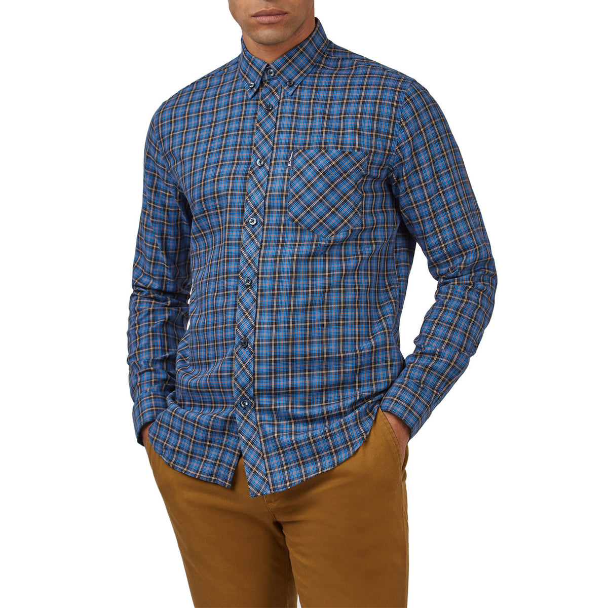 House Tartan Buttondown Shirt with Long Sleeves | Forever 21 Mens