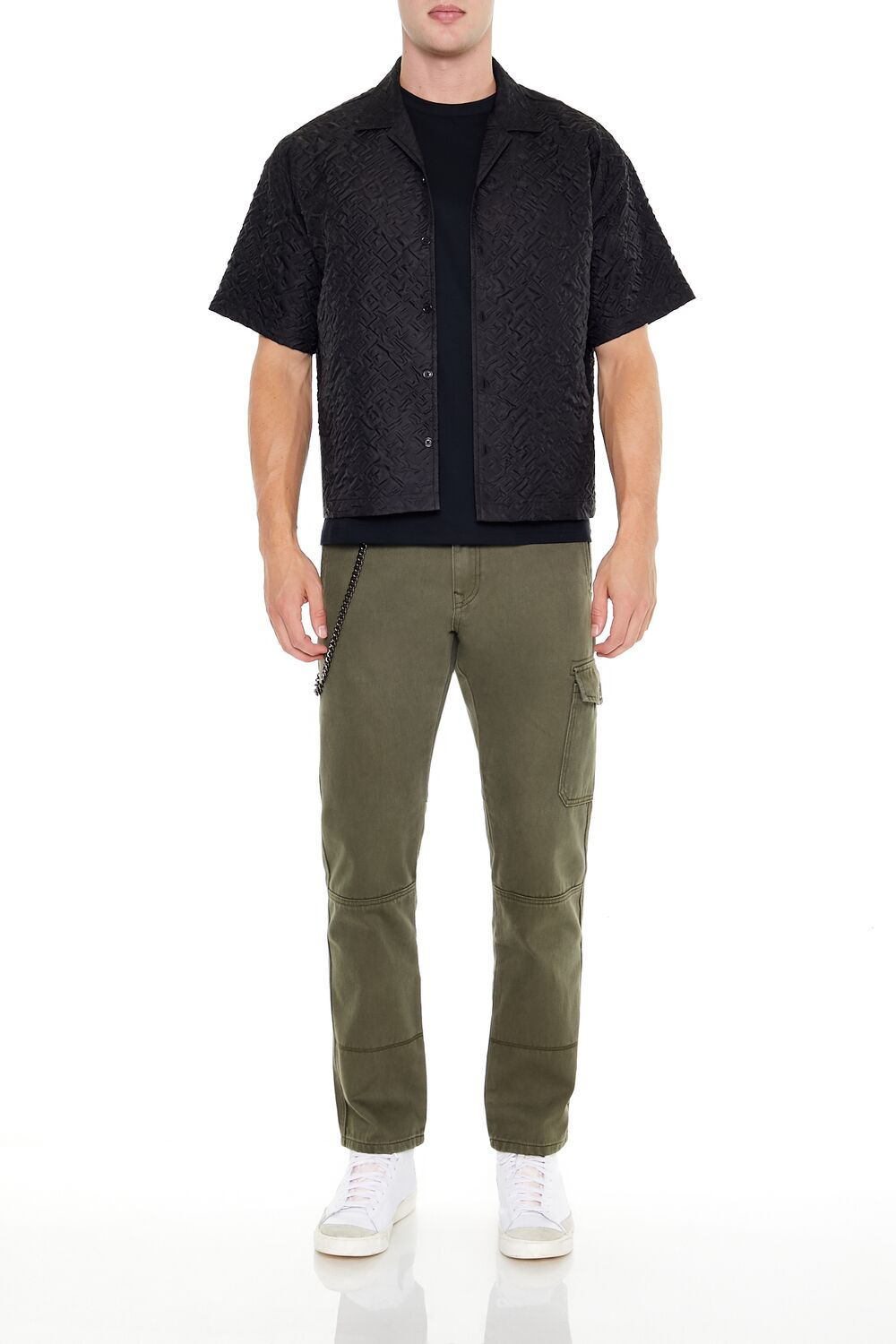 Oversized Textured Shirt | Forever 21 Mens