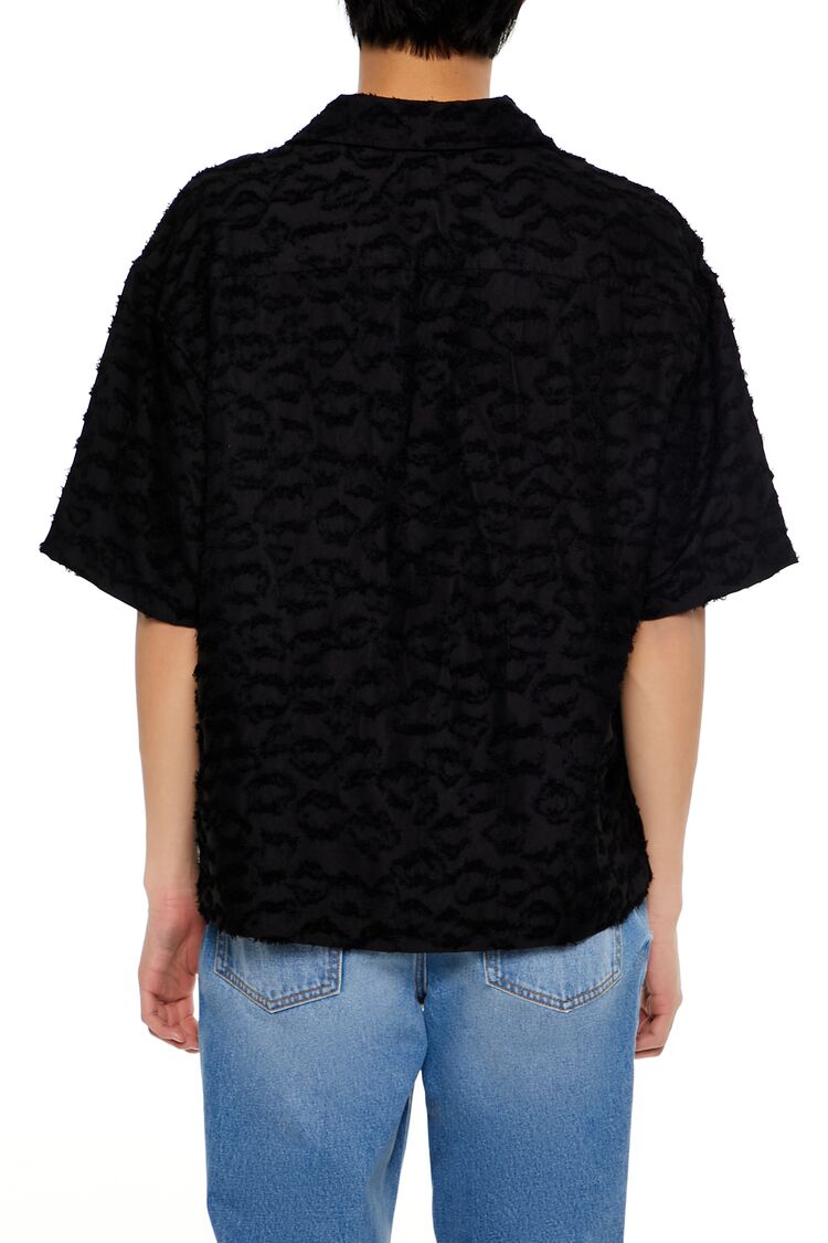 Frayed Jacquard Cuban Collar Shirt | Forever 21 Mens