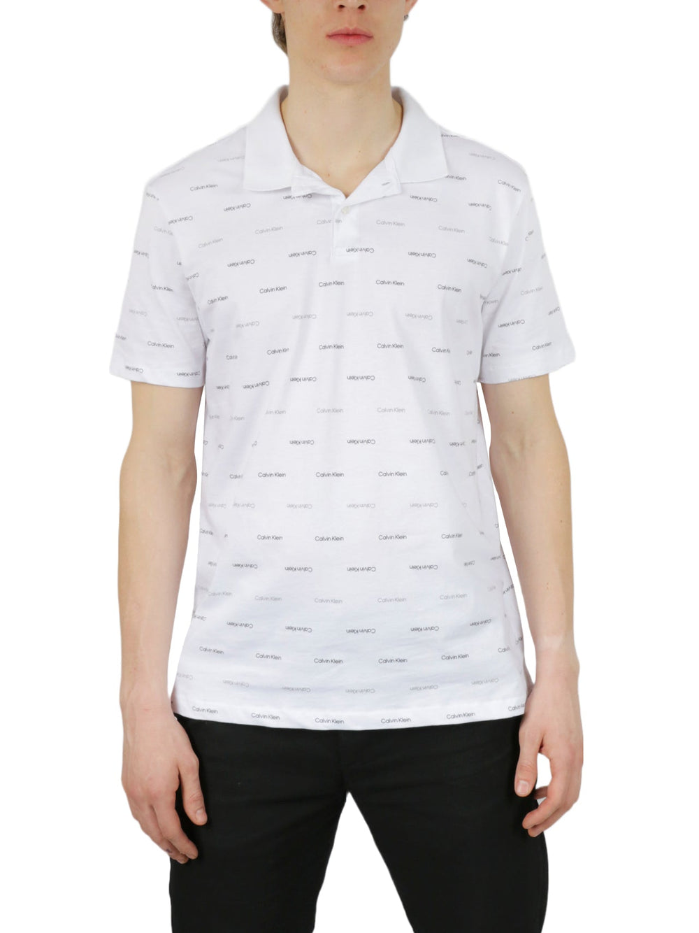 Short Sleeves Allover Print Polo | Forever 21 Mens