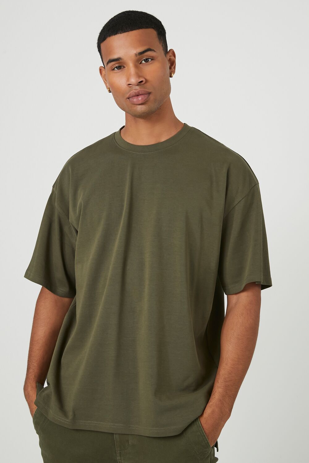 Cotton Crew High-Low Hem Tee | Forever 21 Mens