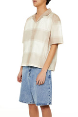 Plaid Drop-Sleeve Cropped Shirt | Forever 21 Mens