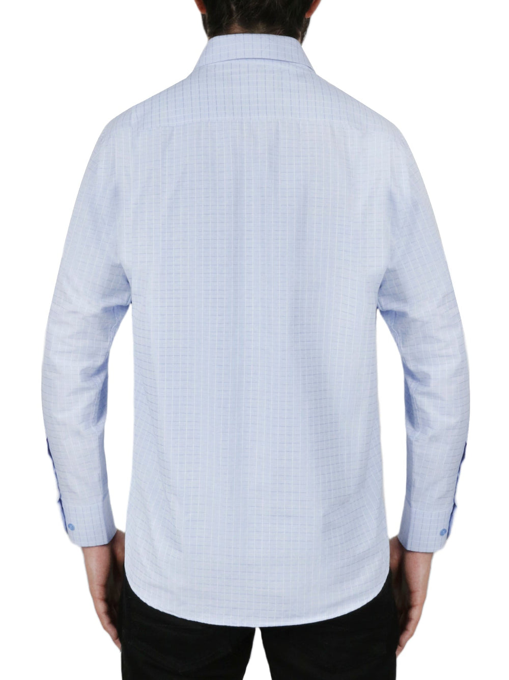 Windowpane Checkered Dress Shirt in Grey | Forever 21 Mens