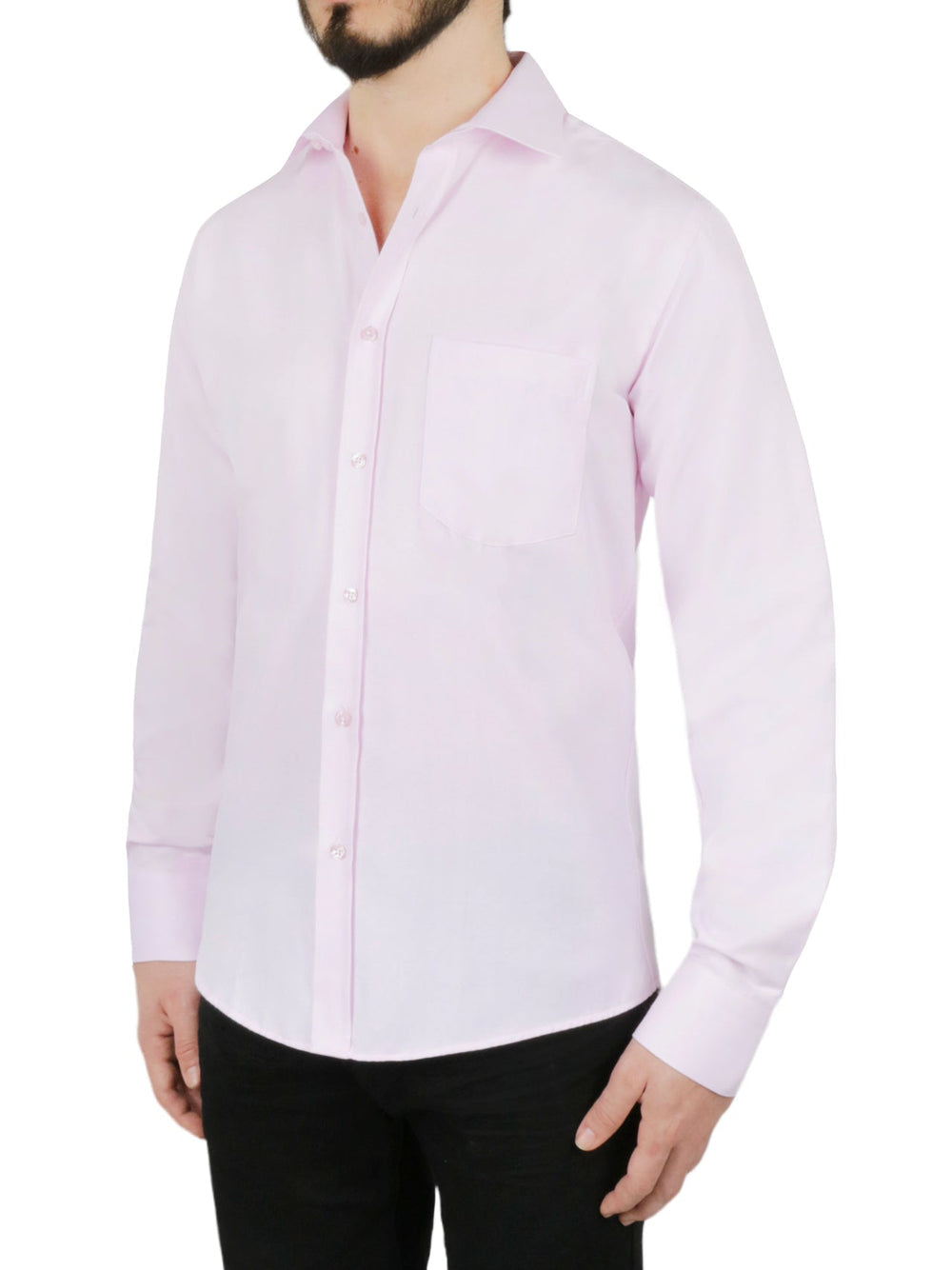 Solid Pink Dress Shirt | Forever 21 Mens