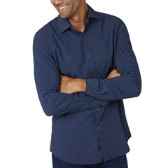 Long Sleeve Printed Perf Woven | Forever 21 Mens