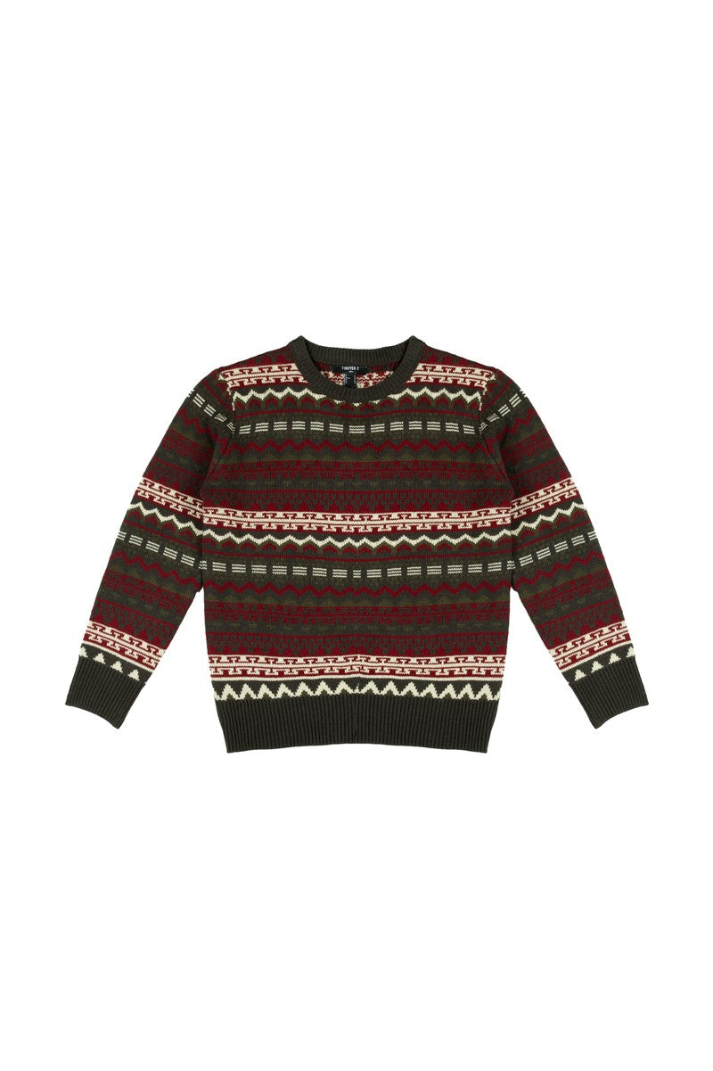 Holiday Fair Isle Striped Sweater | Forever 21 Mens