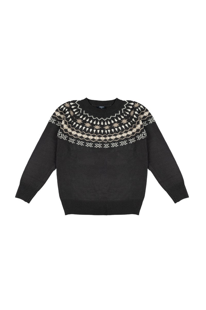 Fair Isle Yoke Sweater | Forever 21 Mens