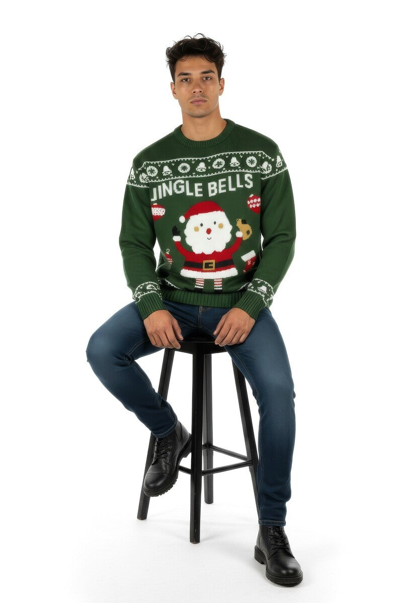 Jingle Bells Santa Sweater | Forever 21 Mens