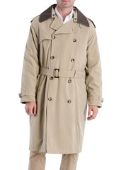 Iconic Double Breasted Trench Coat British Khaki | Forever 21 Mens