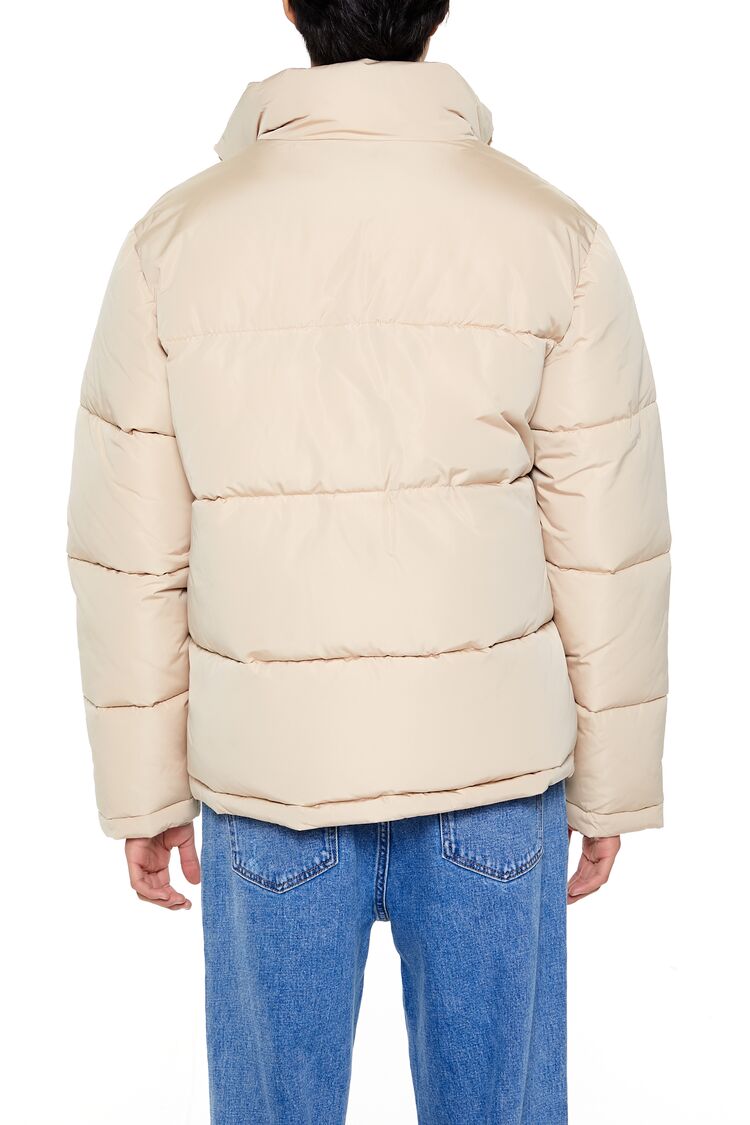 Quilted Funnel-Neck Puffer Jacket | Forever 21 Mens