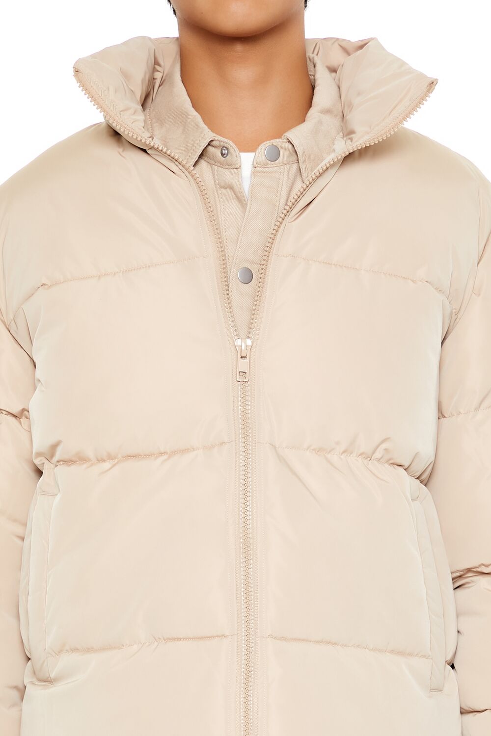 Quilted Funnel-Neck Puffer Jacket | Forever 21 Mens