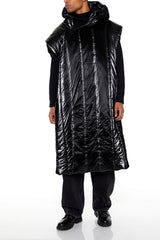 Hooded Longline Puffer Vest | Forever 21 Mens