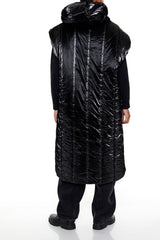 Hooded Longline Puffer Vest | Forever 21 Mens