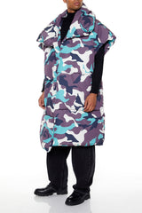 Camo Print Longline Puffer Vest | Forever 21 Mens