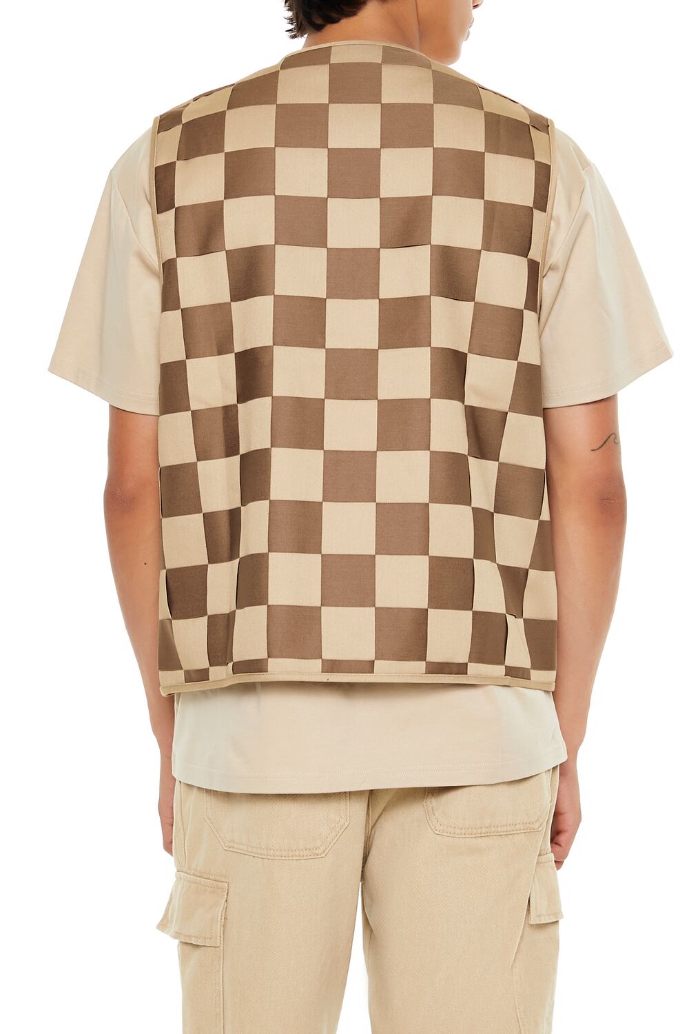 Checkered Cargo Vest | Forever 21 Mens