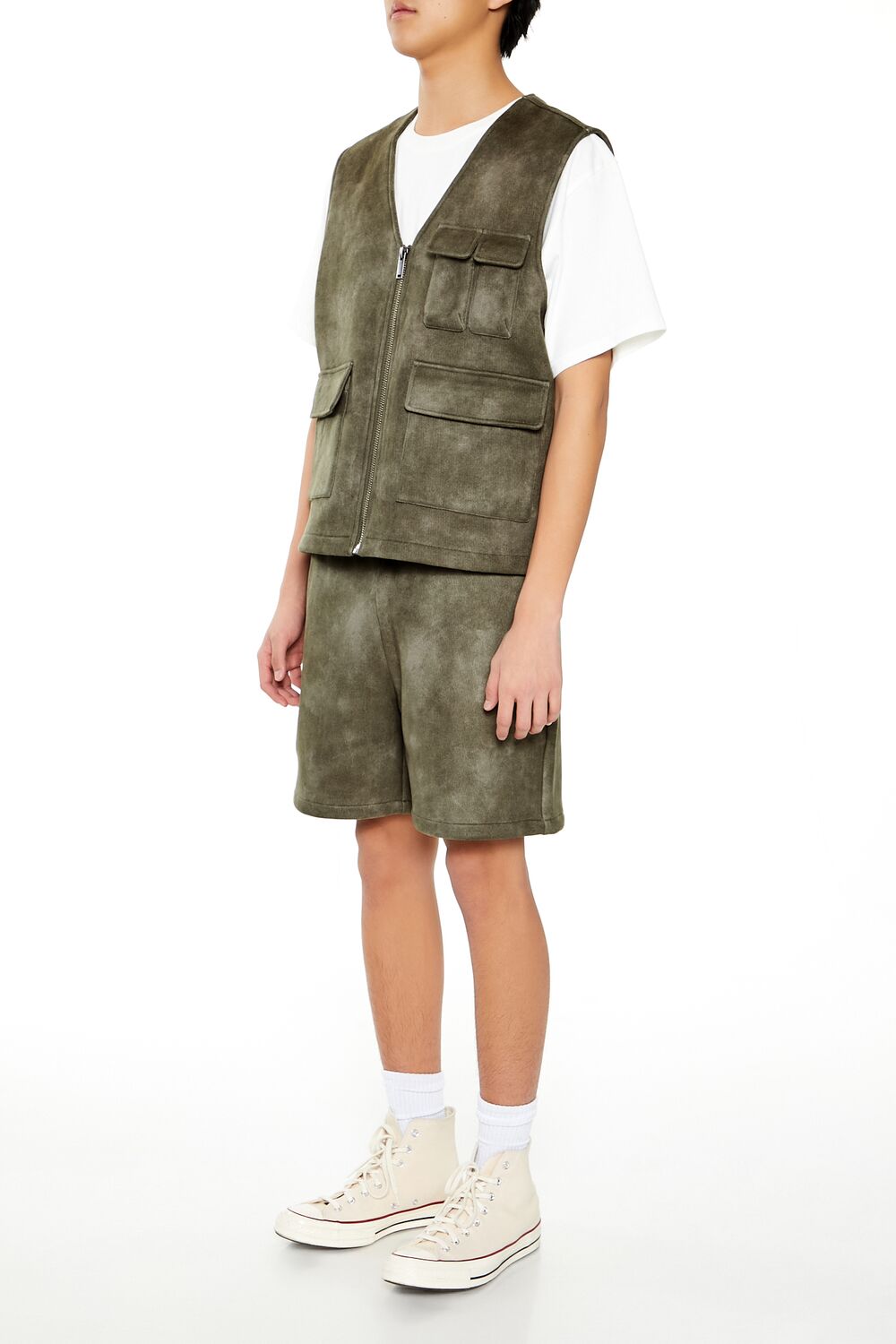 Oil Wash Faux Suede Shorts | Forever 21 Mens