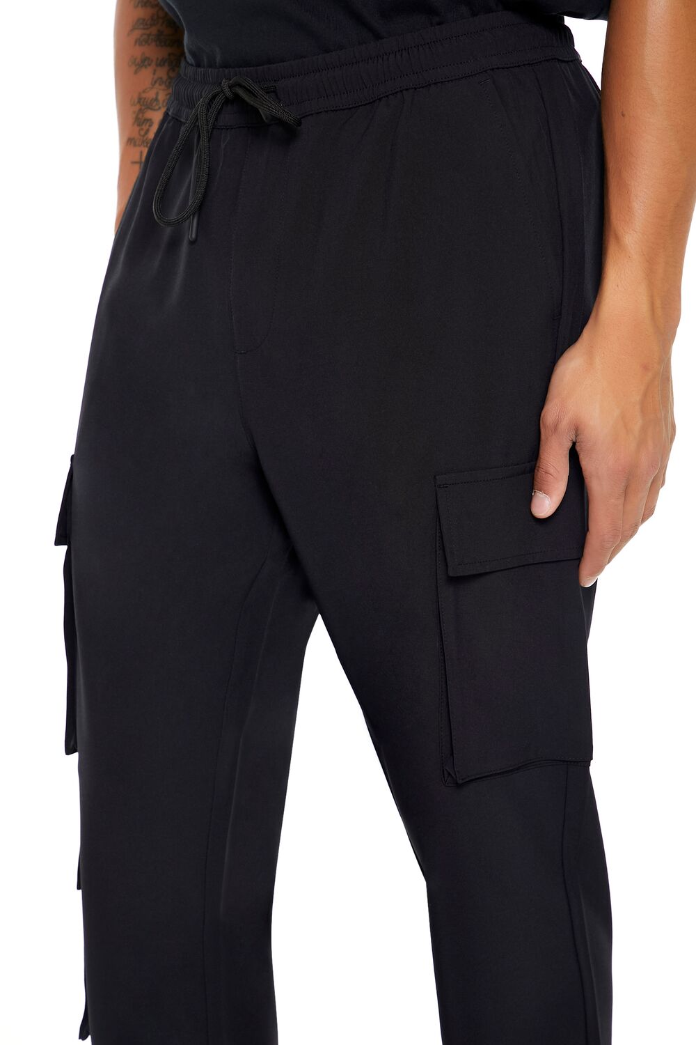 Slim-Fit Drawstring Cargo Joggers | Forever 21 Mens