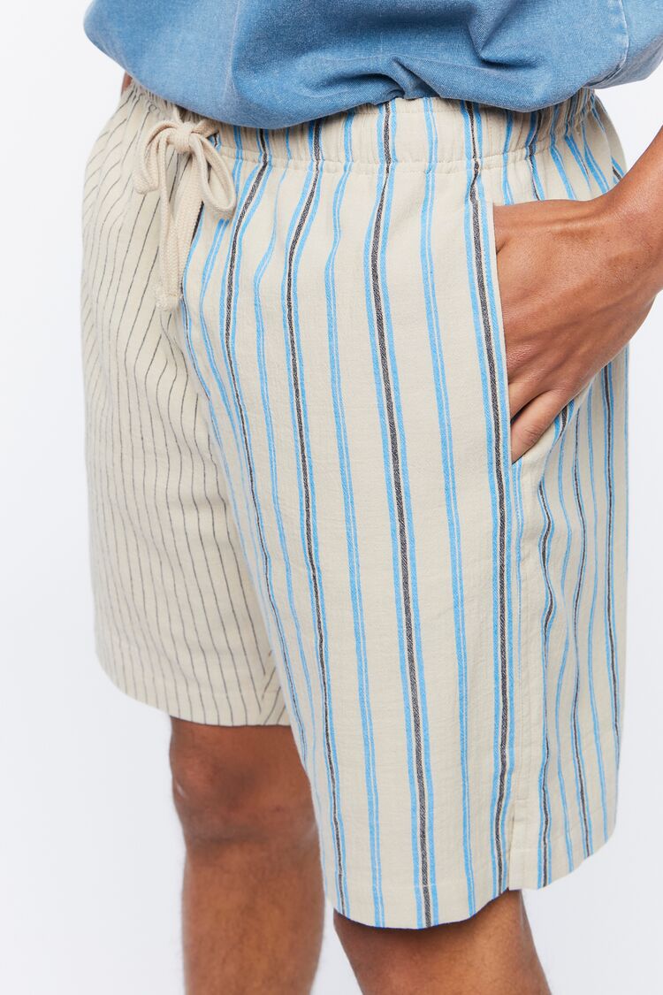 Reworked Striped Drawstring Shorts | Forever 21 Mens