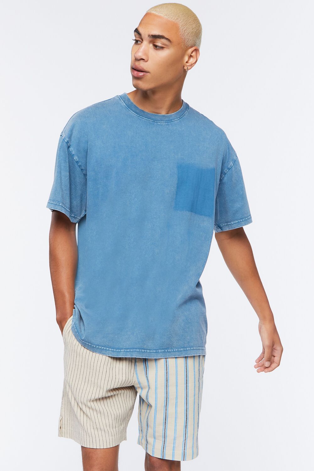 Reworked Striped Drawstring Shorts | Forever 21 Mens