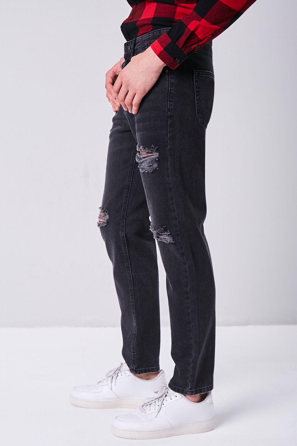 Distressed Straight-Leg Jeans | Forever 21 Mens