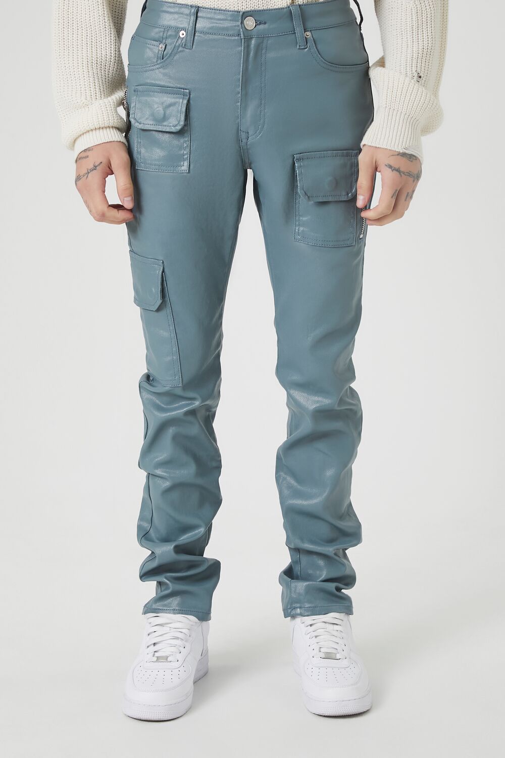 Mid-Rise Cargo Skinny Jeans | Forever 21 Mens