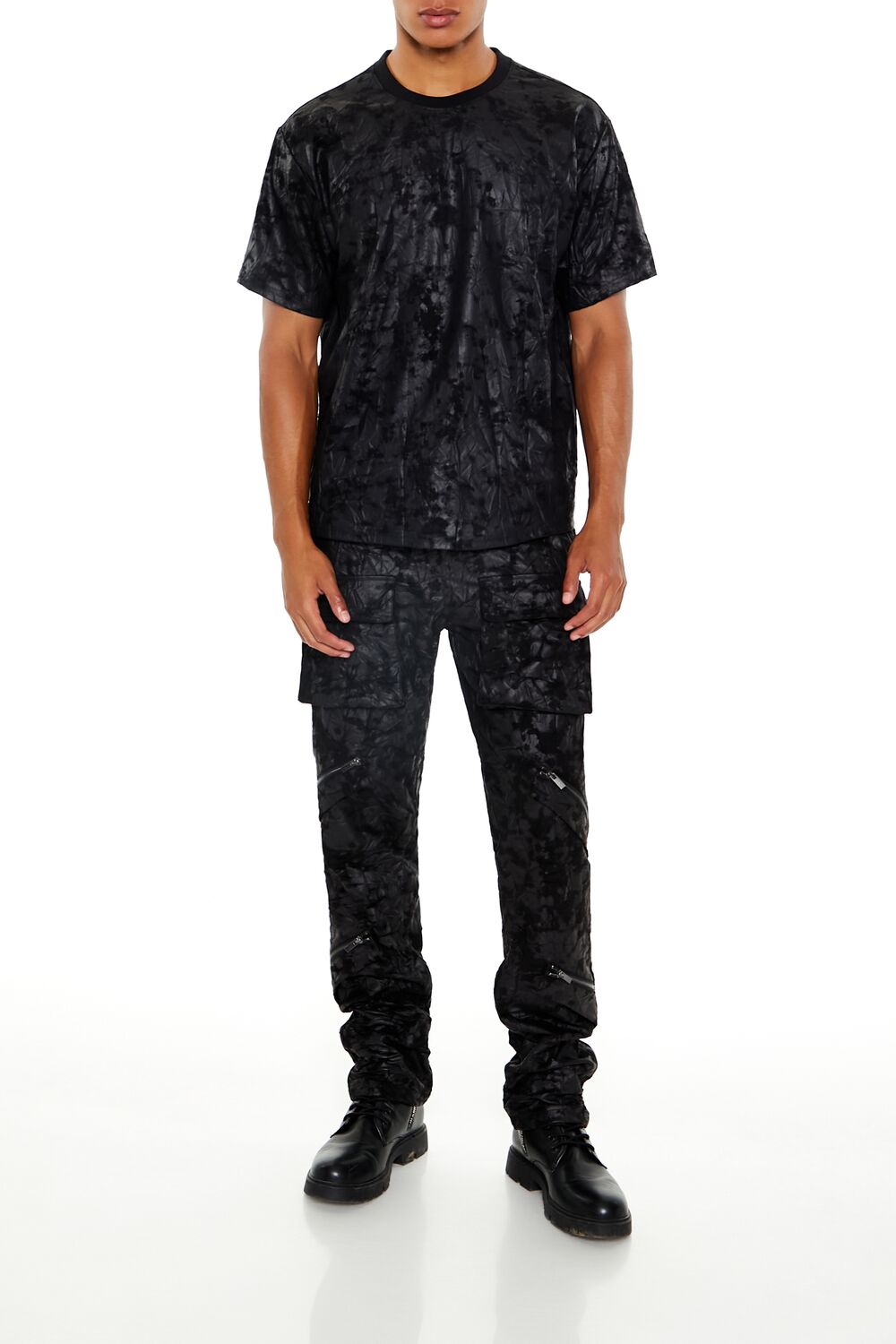 Textured Slim-Fit Mid-Rise Pants | Forever 21 Mens